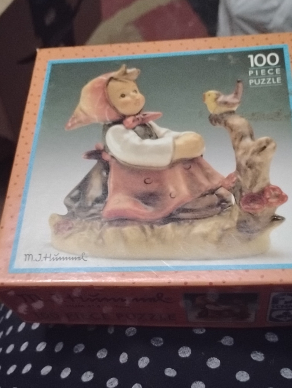 Hummel Pink and White Girl Figurine 100-Piece Puzzle